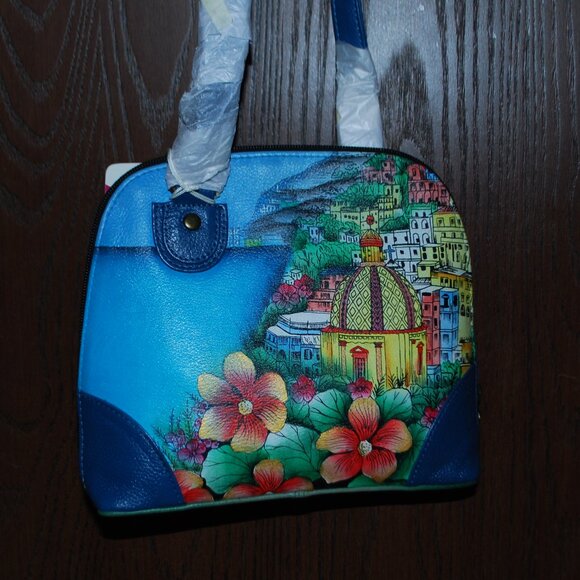 NWT Anuschka Small Multi Compartment Zip-Around Organizer in Amalfi Dawn - Picture 1 of 9
